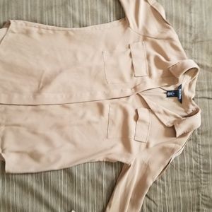 white house Black Market tan Blouse